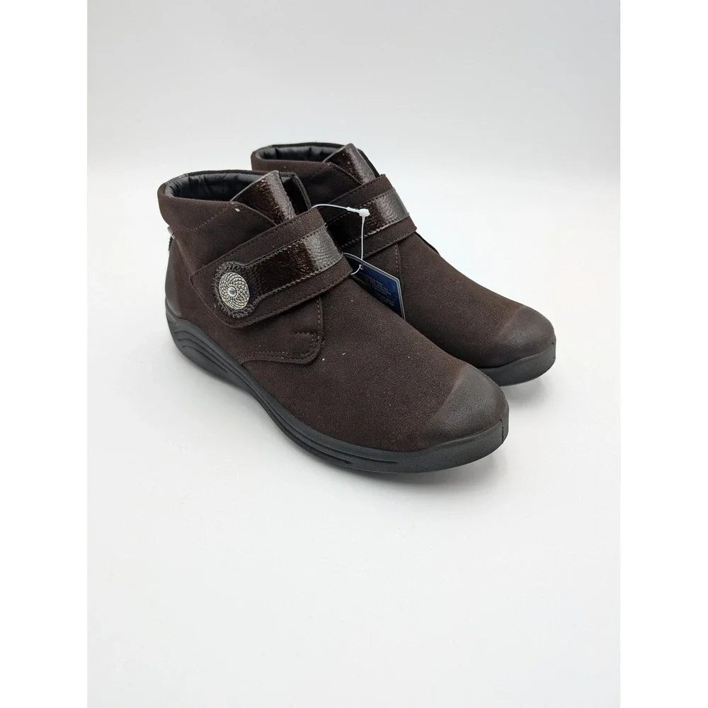 Romika Boots Womens Size 6.5 Brown Waterproof Ankle Wedge Snow Shoes TopDryTex